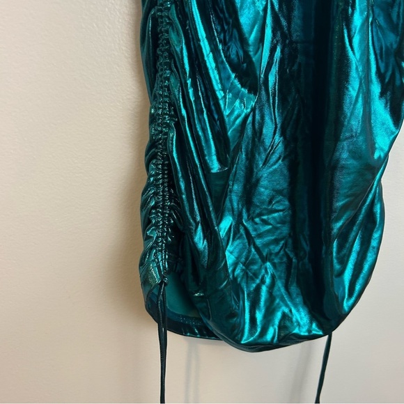 Superdown Manuela Ruched Metallic Mini Dress Size Small - Picture 13 of 13